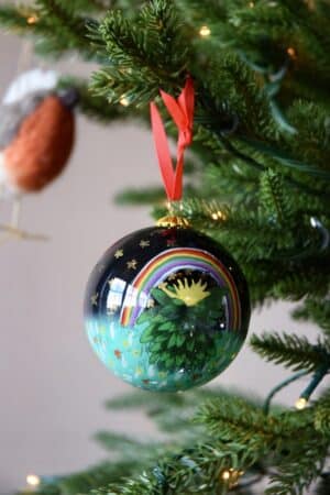 Andrew Sim - Rainbow & Plant Christmas Bauble