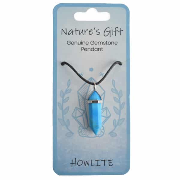 Gemstone Pendant - Howlite