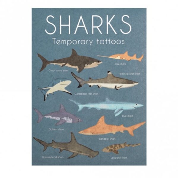 Sharks Temporary Tattoos