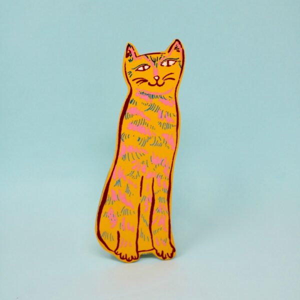 Cat Tails Bookmark - Yellow