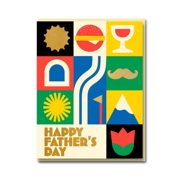 Father's Day Grid Greetings Card