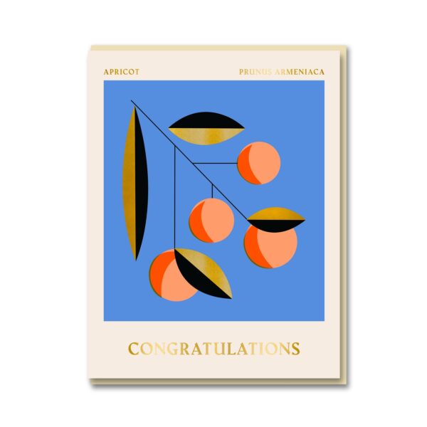 Apricot Congratulations Greetings Card