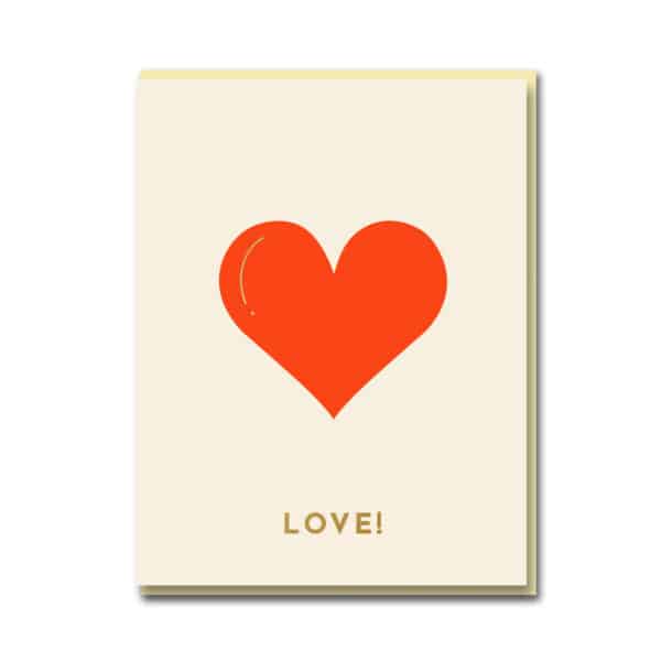 Love Heart Greetings Card