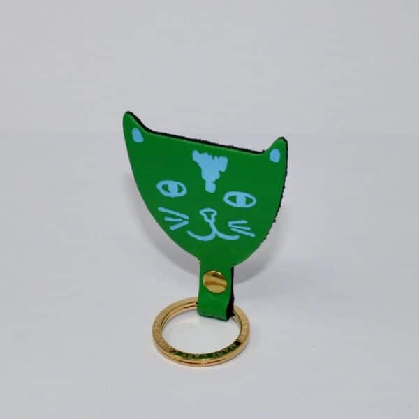 Cat Key Fob - Green