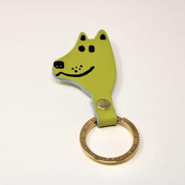 Dog Key Fob - Acid Green