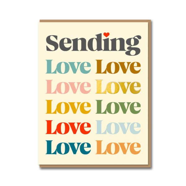 Sending Love Greetings Card