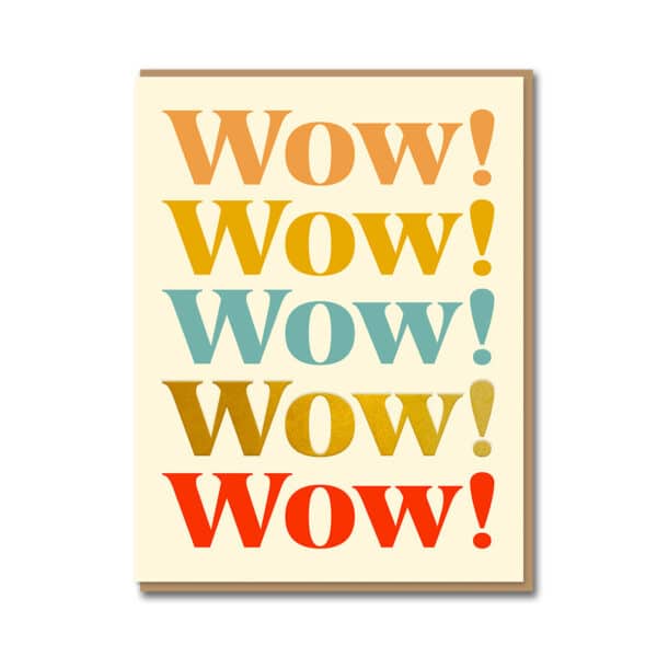 Wow! Greetings Card